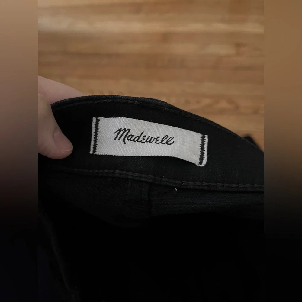 Madewell Perfect Vintage Wide Leg Jeans Size 30 Black - Picture 5 of 8